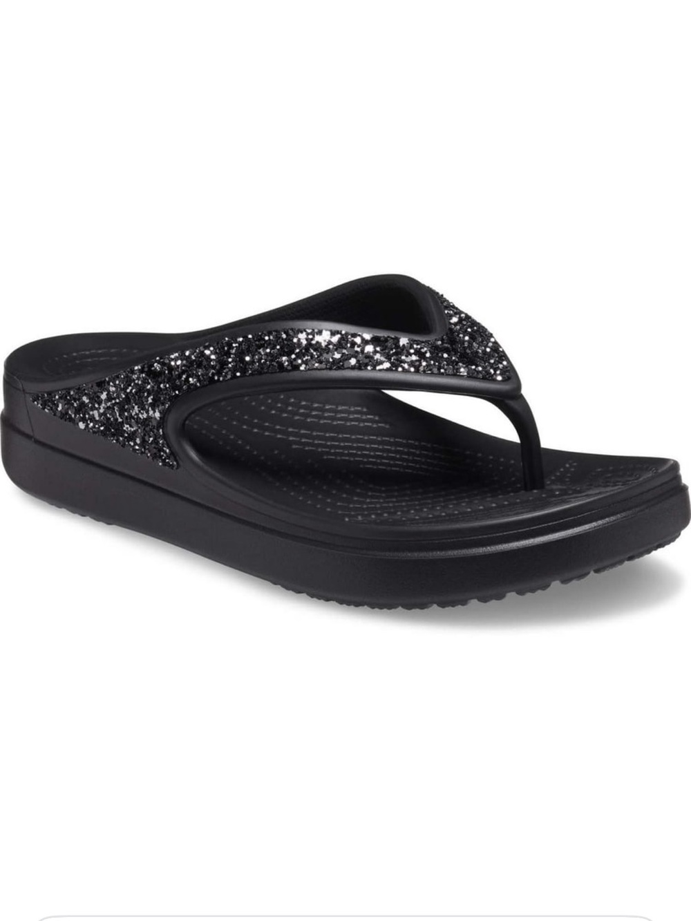 Crocs Sloane Embellished Flip Flop Sandals Black Women’s Size 8